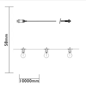 24V CONNECTABLE PARTY LIGHT TAHITI 11 LUMEN - afbeelding 4