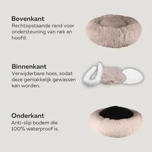 HONDENMAND Ø40 WASBARE HOES BRUIN - afbeelding 5