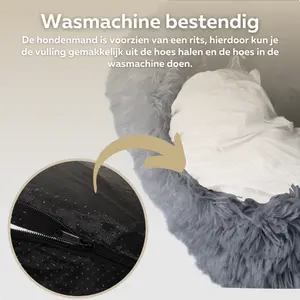 HONDENMAND Ø40 WASBARE HOES D GRIJS - afbeelding 4