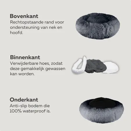 HONDENMAND Ø40 WASBARE HOES D GRIJS - afbeelding 5