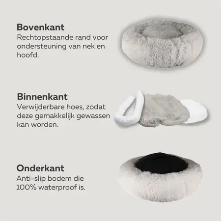 HONDENMAND Ø40 WASBARE HOES L GRIJS - afbeelding 6