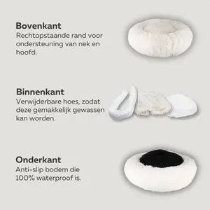 HONDENMAND Ø40 WASBARE HOES WIT - afbeelding 5