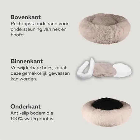 HONDENMAND Ø50 WASBARE HOES BRUIN - afbeelding 5