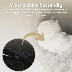 HONDENMAND Ø50 WASBARE HOES L GRIJS - afbeelding 4