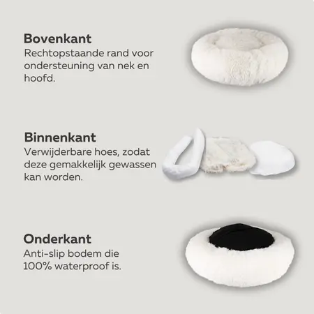 HONDENMAND Ø50 WASBARE HOES WIT - afbeelding 5