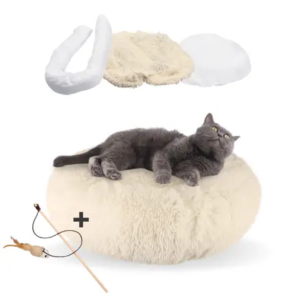 HONDENMAND Ø70 WASBARE HOES BEIGE - afbeelding 2