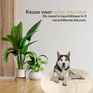 HONDENMAND Ø70 WASBARE HOES BEIGE - afbeelding 7