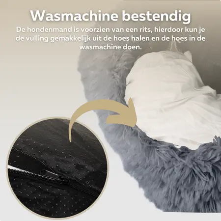 HONDENMAND Ø70 WASBARE HOES D GRIJS - afbeelding 4