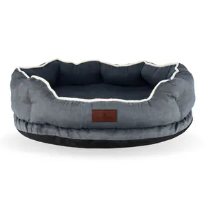 HONDENMAND CROWN L GRIJS