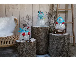 LED SNEEUWPOP ACRYL SKIING/SLEDDING/STEADY BO L.21.5W.29.5H.32CM ASS./KOEL WIT - afbeelding 6