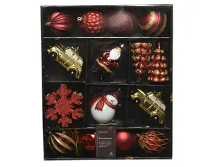 MIX BOX KUNSTSTOF SHINY MATT GLITTER GLITTER L.40.2W.33H.8.5CM MULTI