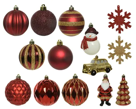 MIX BOX KUNSTSTOF SHINY MATT GLITTER GLITTER L.40.2W.33H.8.5CM MULTI - afbeelding 2