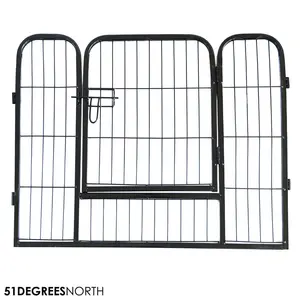 PL PLAYPEN 8PANEL BLACK 80X80 - afbeelding 4