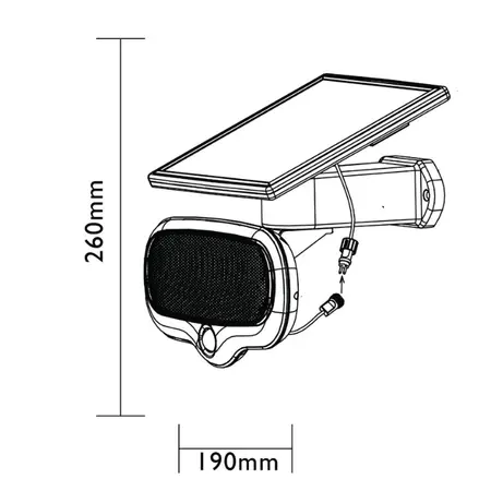 SOLAR MONTEVIDEO 500 LUMEN PIR - afbeelding 4