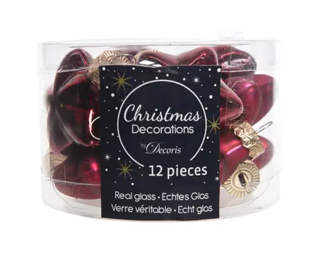 STER GLAS SHINY MATT MIX L.2W.4.5H.4CM OSSENBLOED - afbeelding 2